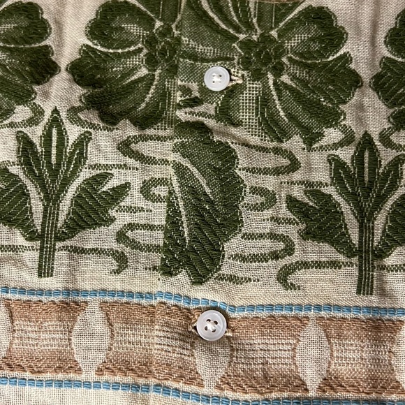 BNWT BODE Men’s Beige Tulipa Shirt with Indian Embroidery Size Large - Picture 10 of 15